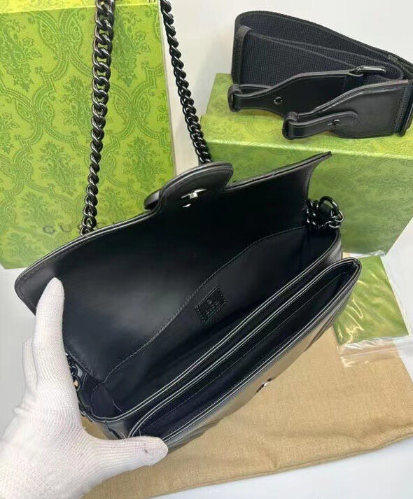 Gucci GG Marmont Shoulder Bag 734814 Black